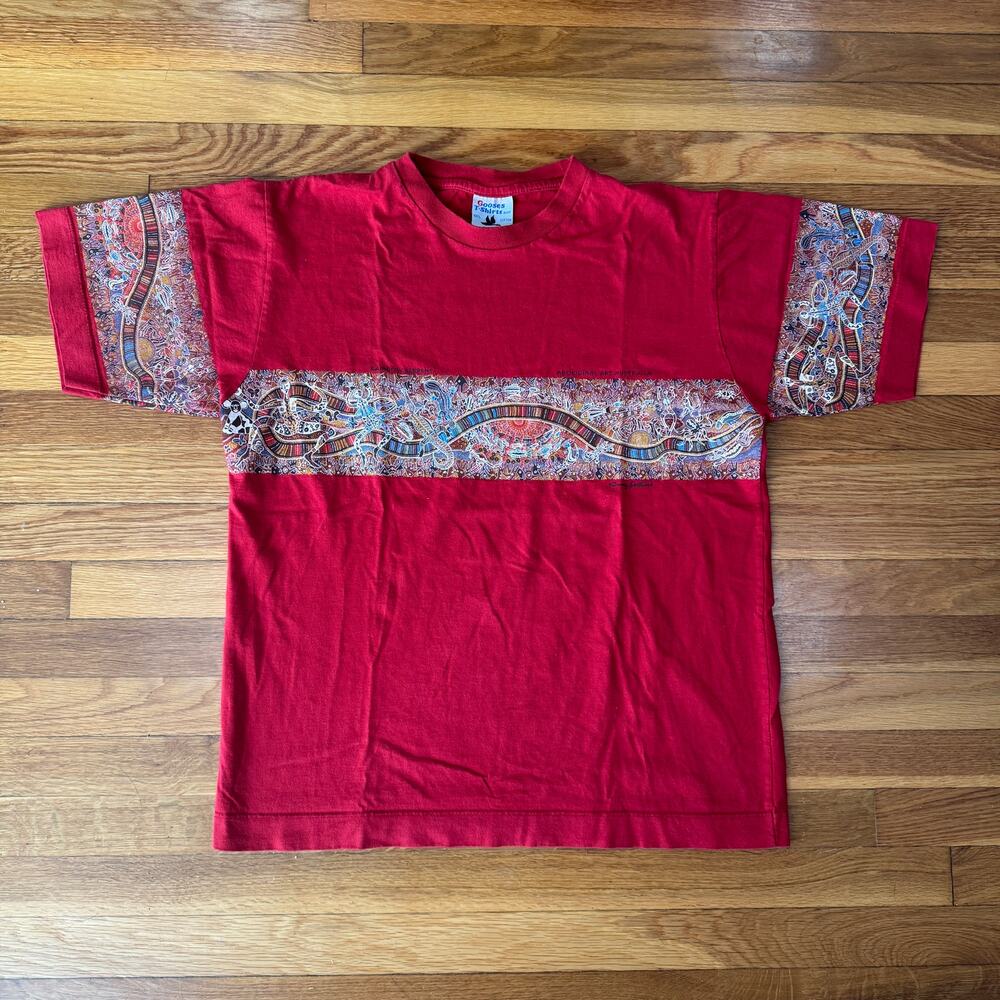 Vintage Gooses Rainbow Serpent T-Shirt Mens Size XL 90s Graphic Tee